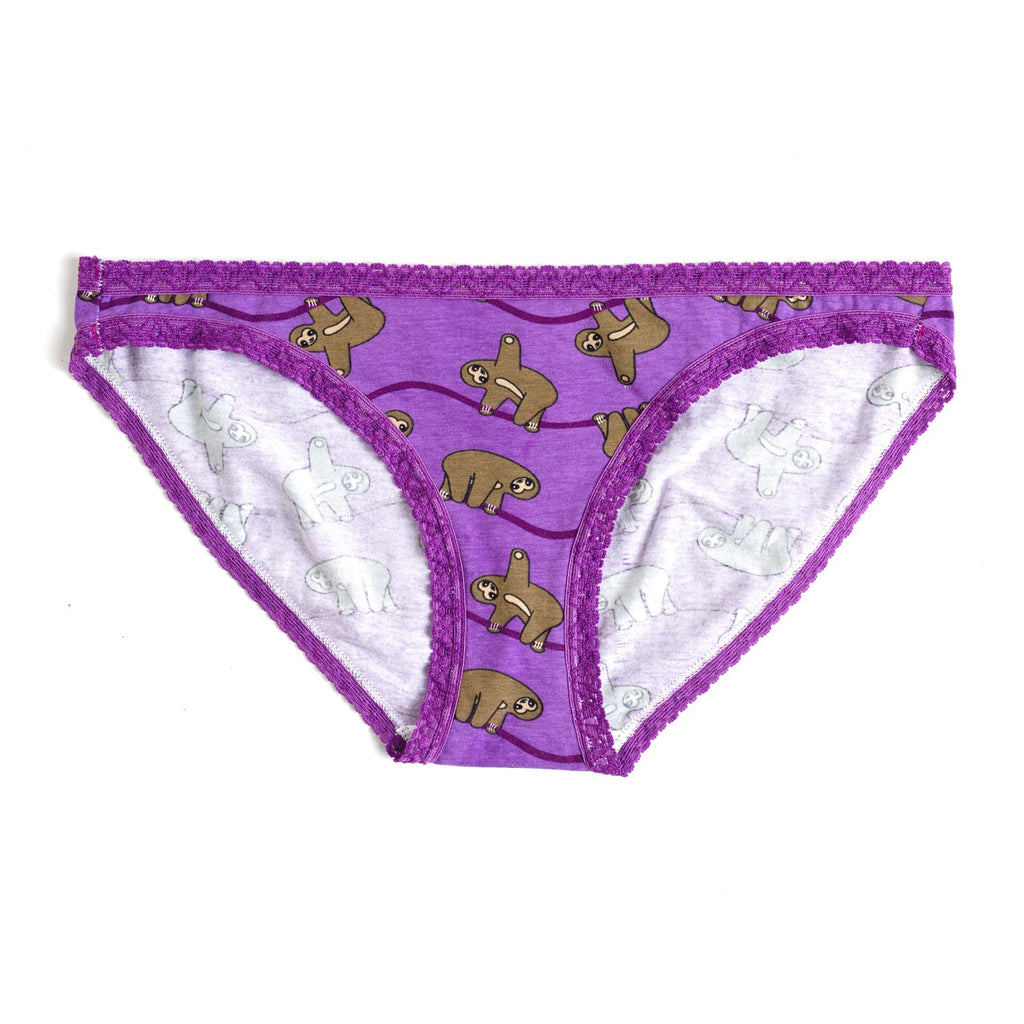 Womens Hide And Seek Champion Panties Funny Bikini Brief Cute BigFoot  Graphic Underwear (Multi) - XL 